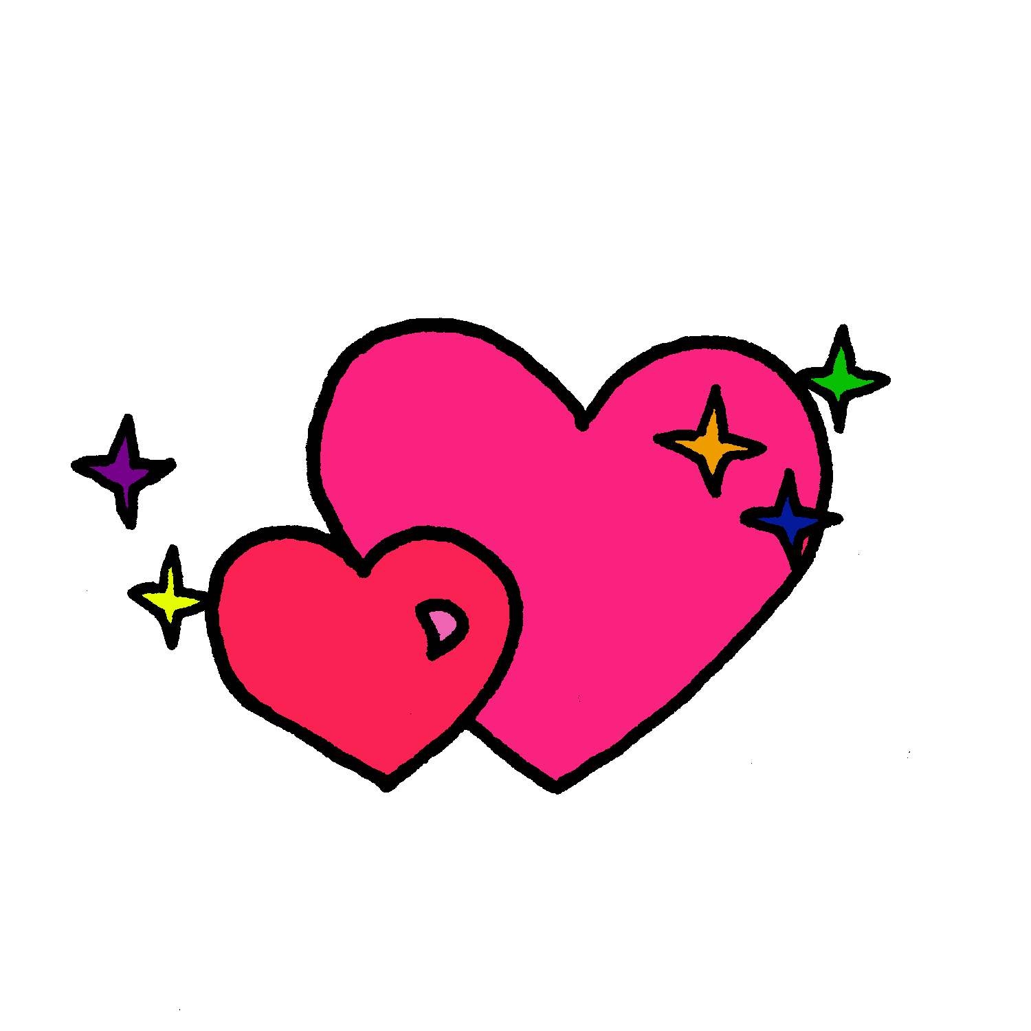 pink hearts